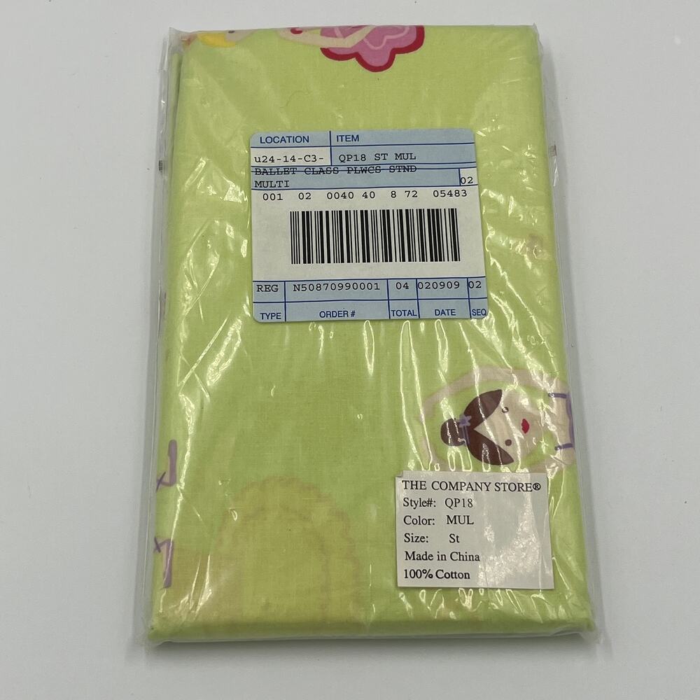 The Company Store Ballet Class Standard Pillowcase NEW